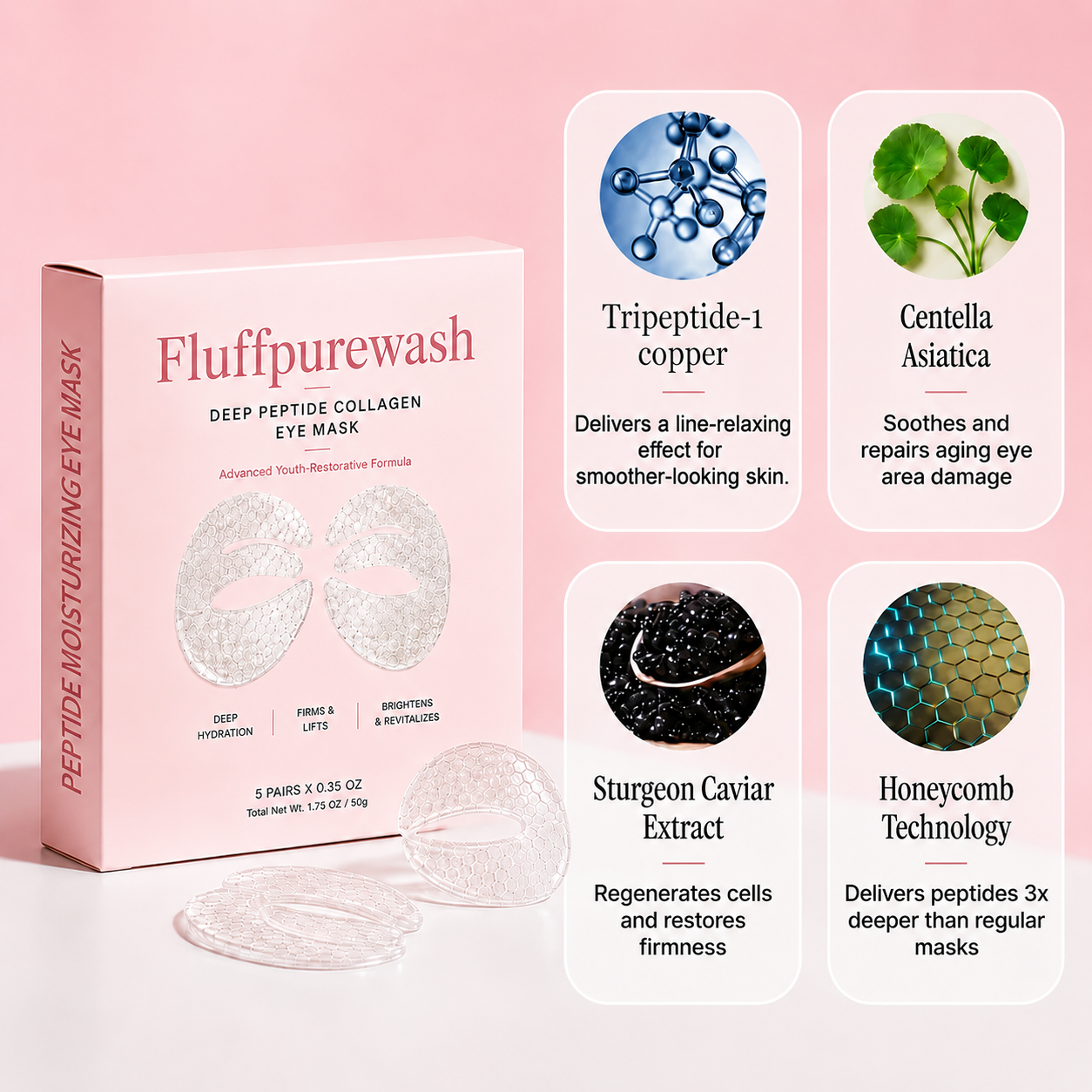 🔥LAST DAY 50% OFF - Deep Peptide Collagen Eye Mask