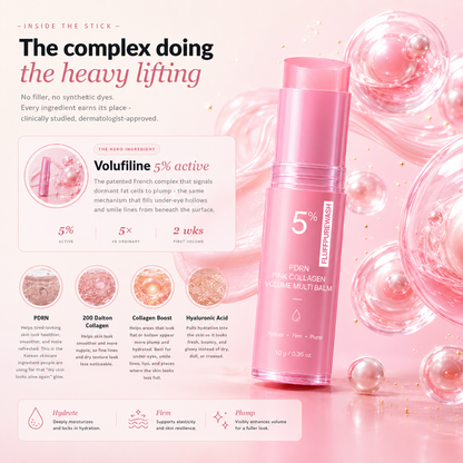 🔥LAST DAY 60% OFF Fluffpurewash Korean Pink CollagenVolume Multi Balm