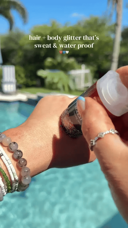 🦅Fluffpurewash 4th of July Glitter Stick✨Red, White & Blue Body & Hair Sparkle.