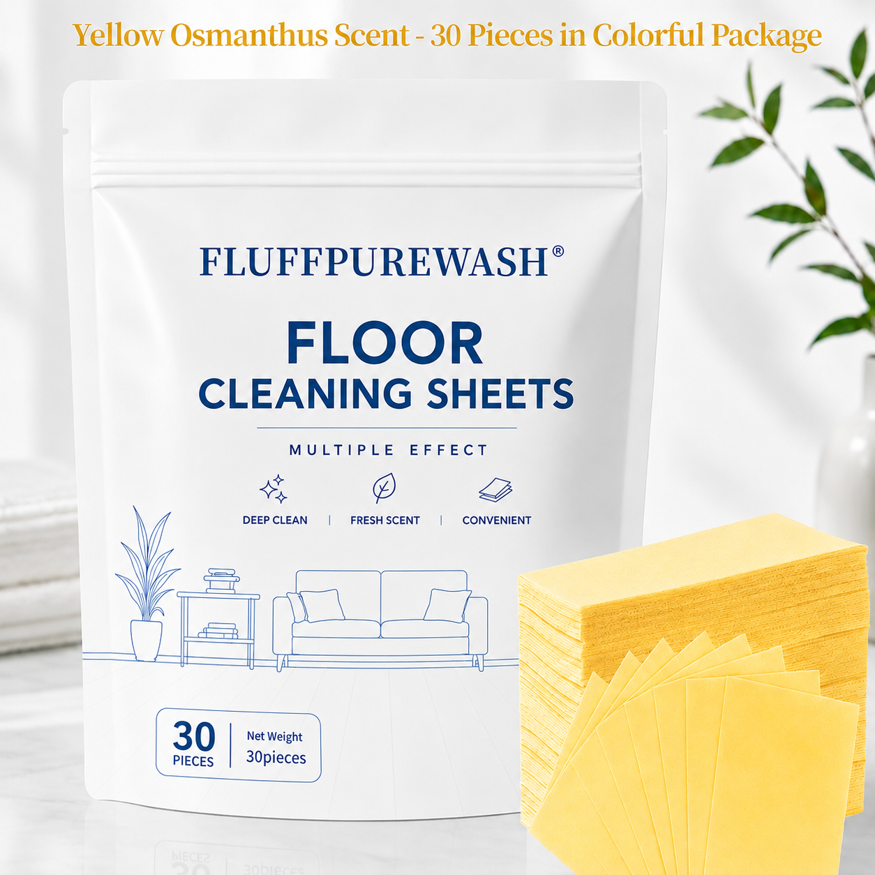 🔥Las day 80% OFF💦30-Pieces Multi-Effect Floor Cleaning Sheets