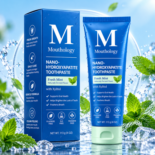 🔥🔥10% Nano-Hydroxyapatite Toothpaste✨ – Fluoride-Free, Fresh Mint, with Xylitol, 4 oz