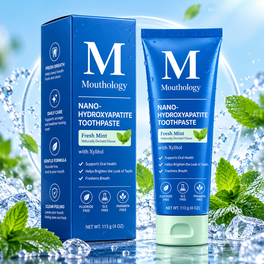 🔥🔥10% Nano-Hydroxyapatite Toothpaste✨ – Fluoride-Free, Fresh Mint, with Xylitol, 4 oz