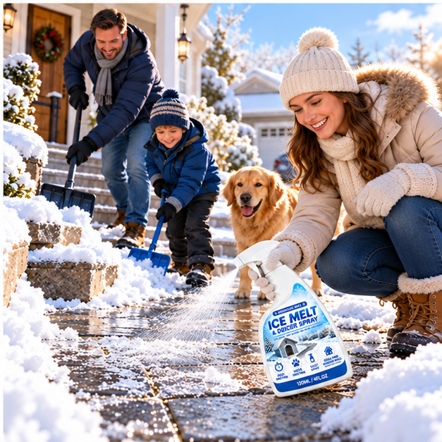 🔥Fast-Acting Snow✨ & Ice Melt Deicer Spray✨ – Instant Frost Remover, 120ml