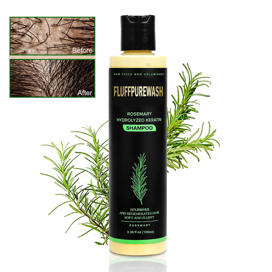 🔥LAST DAY 80% OFF - 🌿Fluffpurewash® Organic Rosemary Hair Growth Shampoo