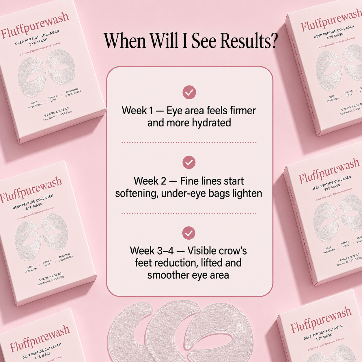 🔥LAST DAY 50% OFF - Deep Peptide Collagen Eye Mask